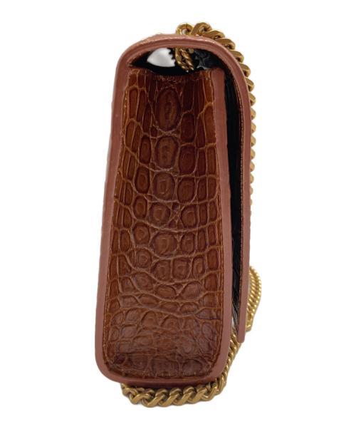 Saint Laurent Paris（サンローランパリ）Saint Laurent Paris (サンローランパリ) ケイトミディアムチェーンショルダーバッグ ブラウンの古着・服飾アイテム