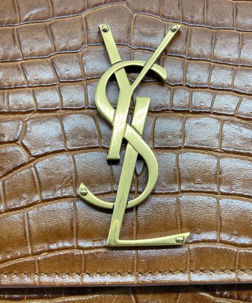 Saint Laurent Paris（サンローランパリ）Saint Laurent Paris (サンローランパリ) ケイトミディアムチェーンショルダーバッグ ブラウンの古着・服飾アイテム