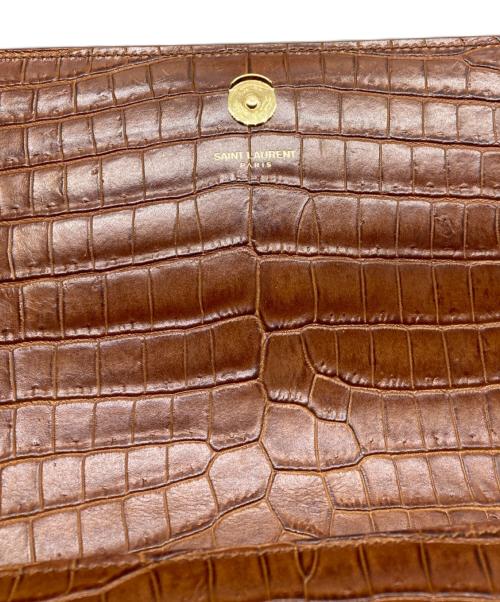 Saint Laurent Paris（サンローランパリ）Saint Laurent Paris (サンローランパリ) ケイトミディアムチェーンショルダーバッグ ブラウンの古着・服飾アイテム