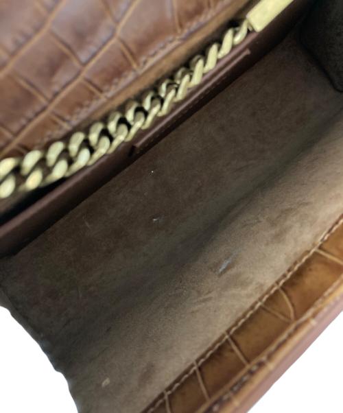 Saint Laurent Paris（サンローランパリ）Saint Laurent Paris (サンローランパリ) ケイトミディアムチェーンショルダーバッグ ブラウンの古着・服飾アイテム