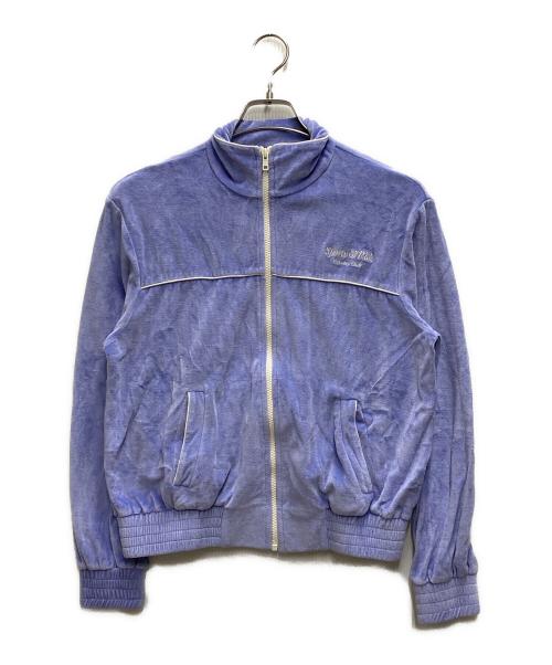 Sporty & Rich（スポーティーアンドリッチ）Sporty & Rich (スポーティーアンドリッチ) ベロアトラックジャケット パープル サイズ:XSの古着・服飾アイテム