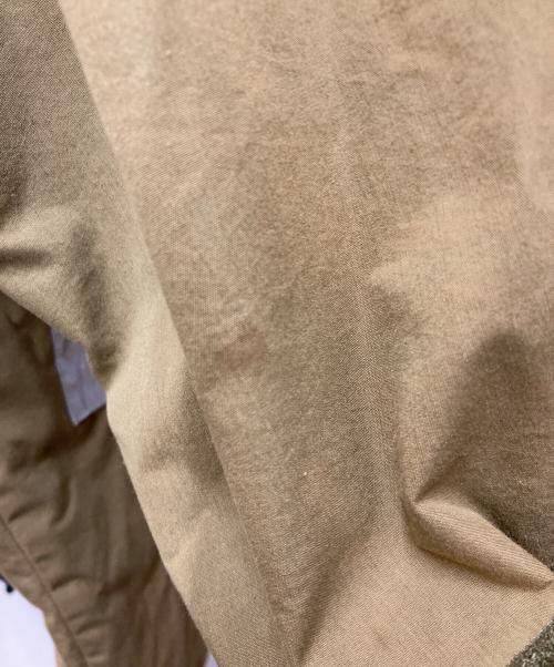 DRIES VAN NOTEN（ドリスヴァンノッテン）DRIES VAN NOTEN (ドリスヴァンノッテン) フーデットライトレインコート オリーブ×シルバー サイズ:Mの古着・服飾アイテム