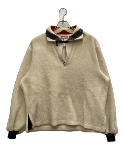 McGREGOR（マクレガー）McGREGOR (マクレガー) 50`Sスキッパーフリース ホワイト サイズ:Lの古着・服飾アイテム