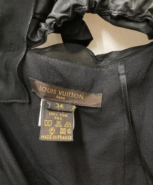 LOUIS VUITTON（ルイ ヴィトン）LOUIS VUITTON (ルイ ヴィトン) リボンキャミソールワンピース ブラック サイズ:34の古着・服飾アイテム