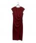 TADASHI SHOJI（タダシ ショージ）の古着「ビジューノースリーブドレス」｜レッド