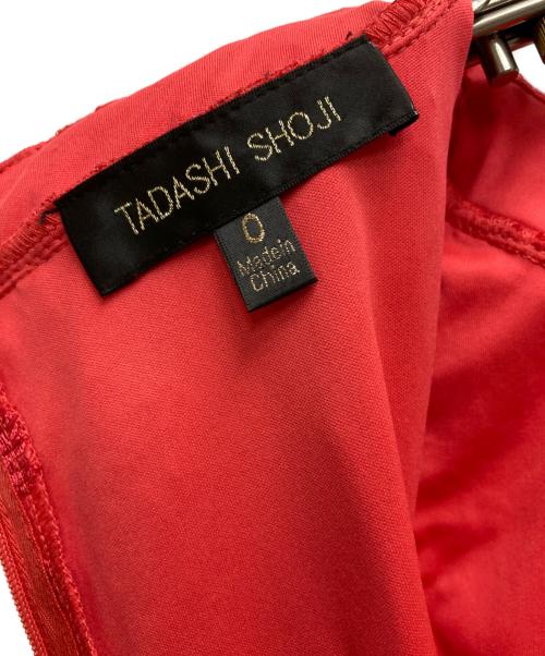 TADASHI SHOJI（タダシ ショージ）TADASHI SHOJI (タダシ ショージ) ジャガードドレス レッドの古着・服飾アイテム
