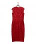 TADASHI SHOJI (タダシ ショージ) ジャガードドレス レッド：5000円