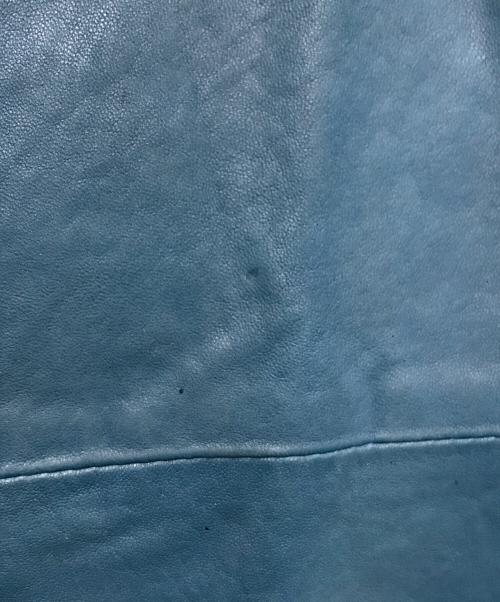 Martin Margiela 10（マルタン・マルジェラ 10）Martin Margiela 10 (マルタン・マルジェラ 10) 八の字 シングルライダース ブルー サイズ:46の古着・服飾アイテム