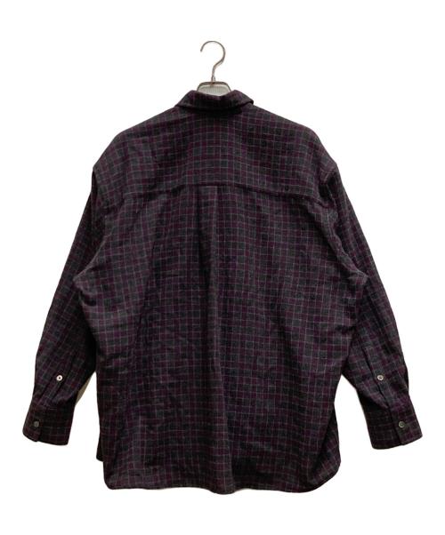 OUR LEGACY（アワーレガシー）OUR LEGACY (アワーレガシー) BORROWED BD SHIRT パープル×グレー サイズ:46の古着・服飾アイテム