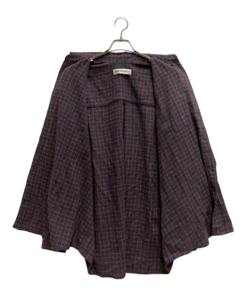 OUR LEGACY（アワーレガシー）OUR LEGACY (アワーレガシー) BORROWED BD SHIRT パープル×グレー サイズ:46の古着・服飾アイテム