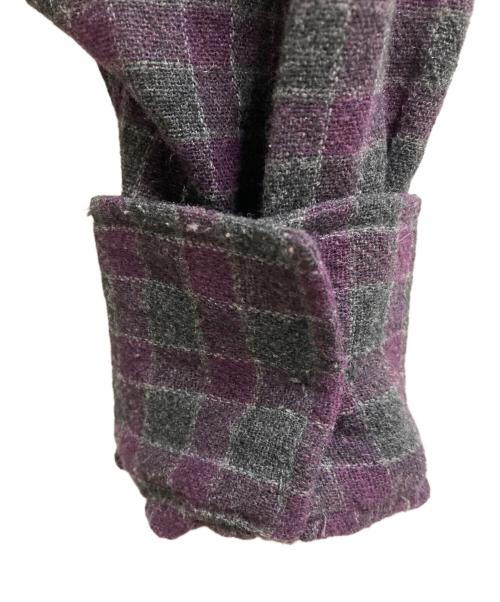 OUR LEGACY（アワーレガシー）OUR LEGACY (アワーレガシー) BORROWED BD SHIRT パープル×グレー サイズ:46の古着・服飾アイテム