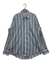mervyn's（マービンズ）の古着「70'S ストライプシャツ」｜ブルー