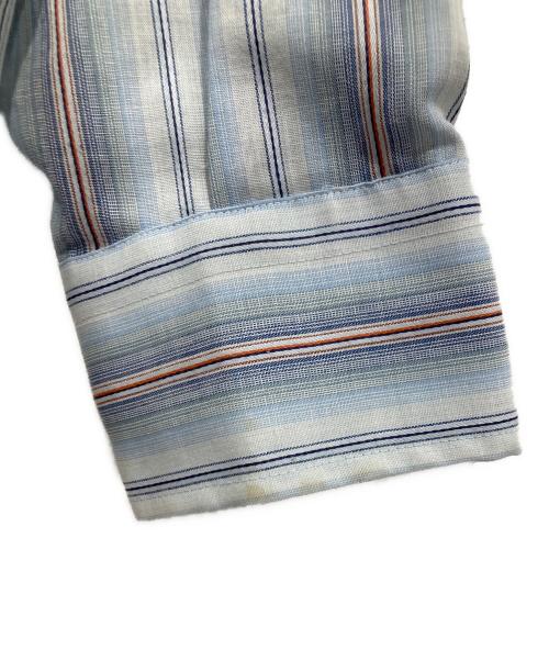 mervyn's（マービンズ）mervyn's (マービンズ) 70'S ストライプシャツ ブルー サイズ:不明の古着・服飾アイテム