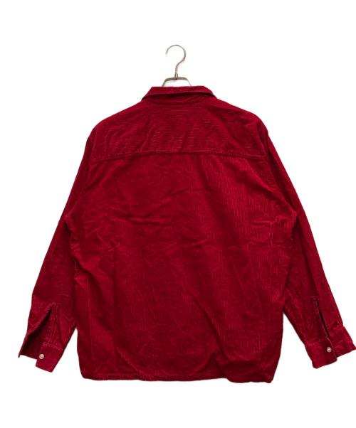 PONDEROSA（-）PONDEROSA (-) 60'S レースアップコーデュロイシャツ レッド サイズ:16 1/2の古着・服飾アイテム