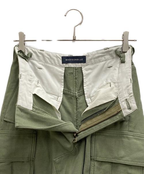 MADISON BLUE（マディソンブルー）MADISON BLUE (マディソンブルー) CARGO LONG SKIRT REMAKE LBS グリーン サイズ:Sの古着・服飾アイテム