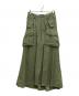 MADISON BLUE（マディソンブルー）の古着「CARGO LONG SKIRT REMAKE LBS」｜グリーン