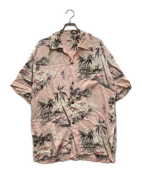Sun Surf（サンサーフ）Sun Surf (サンサーフ) レーヨンシャツ ピンク サイズ:Lの古着・服飾アイテム