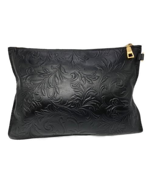VERSACE（ヴェルサーチェ）VERSACE (ヴェルサーチェ) クラッチバッグ ブラックの古着・服飾アイテム