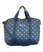 BoTTボット）の古着「スパークルモノグラムデニムトートバッグ」｜インディゴ