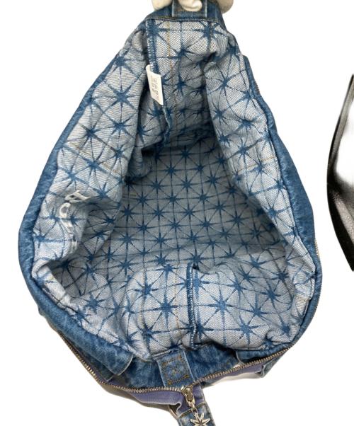 BoTT（ボット）BoTT (ボット) スパークルモノグラムデニムトートバッグ インディゴの古着・服飾アイテム