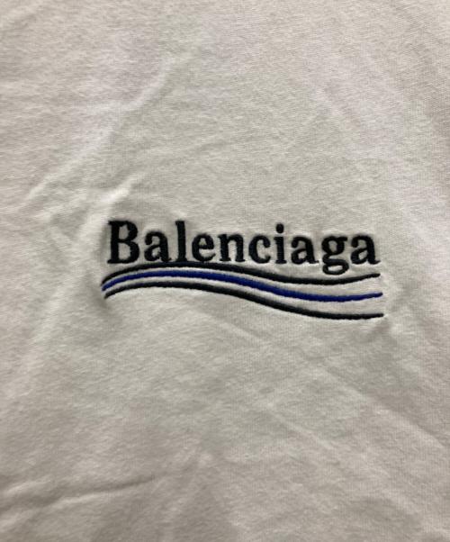 BALENCIAGA（バレンシアガ）BALENCIAGA (バレンシアガ) キャンペーンロゴ刺繍 Tシャツ ホワイト サイズ:XSの古着・服飾アイテム