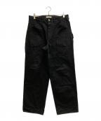 OLD JOE & Co.オールドジョー）の古着「DOUBLE CLOTH SNUGGER TROUSER」｜ブラック