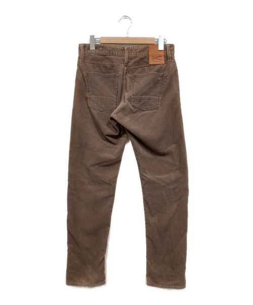 Denham（デンハム）Denham (デンハム) FORGE MIJCORDR ダメージ＆リペア加工コーデュロイパンツ ブラウン サイズ:W29の古着・服飾アイテム
