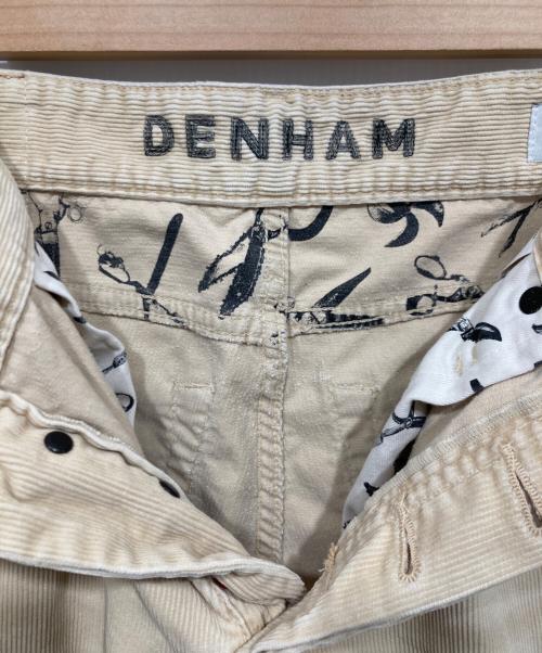 Denham（デンハム）Denham (デンハム) FORGE MIJCORDR ダメージ＆リペア加工コーデュロイパンツ ベージュ サイズ:W29の古着・服飾アイテム