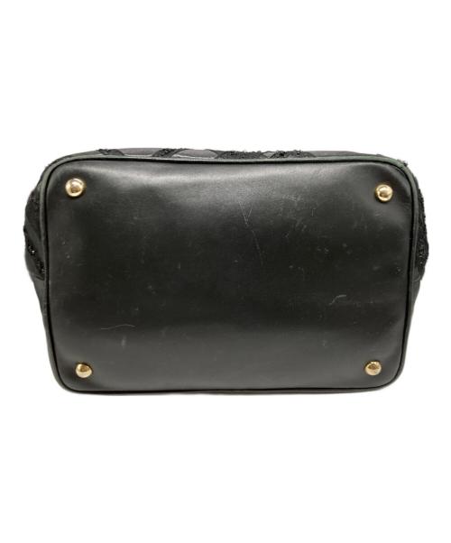VALENTINO（ヴァレンティノ）VALENTINO (ヴァレンティノ) レザースパンコール2WAYバッグ ブラックの古着・服飾アイテム