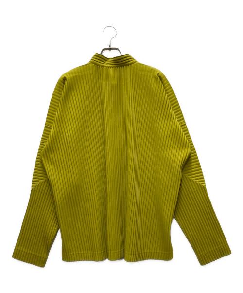 HOMME PLISSE ISSEY MIYAKE（オム プリッセ イッセイ ミヤケ）HOMME PLISSE ISSEY MIYAKE (オム プリッセ イッセイ ミヤケ) プリーツシャツ イエロー サイズ:2の古着・服飾アイテム