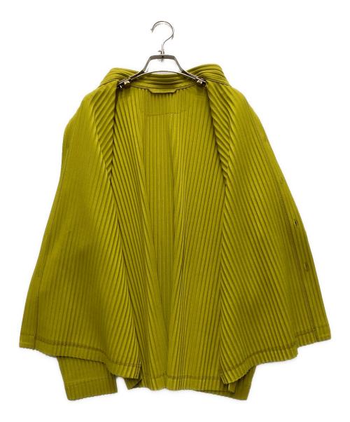 HOMME PLISSE ISSEY MIYAKE（オム プリッセ イッセイ ミヤケ）HOMME PLISSE ISSEY MIYAKE (オム プリッセ イッセイ ミヤケ) プリーツシャツ イエロー サイズ:2の古着・服飾アイテム