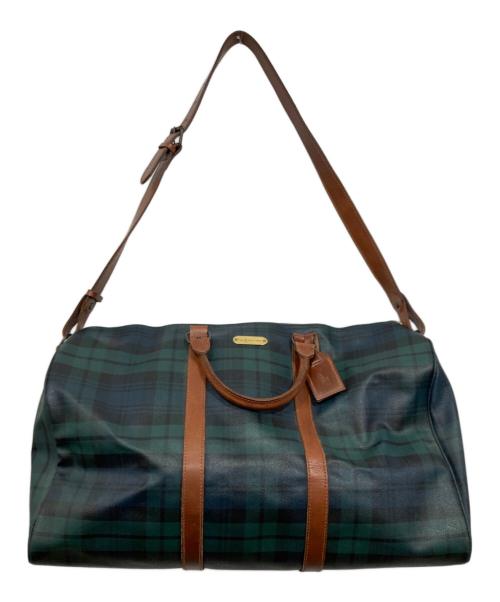 POLO RALPH LAUREN（ポロ・ラルフローレン）POLO RALPH LAUREN (ポロ・ラルフローレン) 2wayボストンバッグ グリーンの古着・服飾アイテム