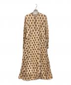CLANEクラネ）の古着「BIG DOT OPAL ONEPIECE」｜ベージュ
