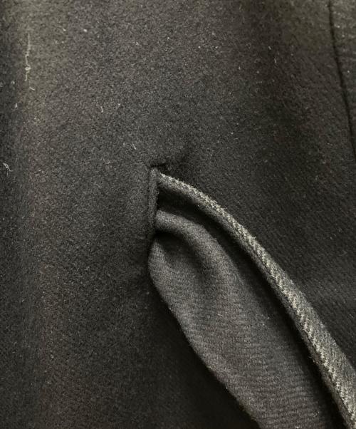 DRAWER（ドゥロワー）DRAWER (ドゥロワー) ウールシルクロングラップコート ネイビー サイズ:38の古着・服飾アイテム