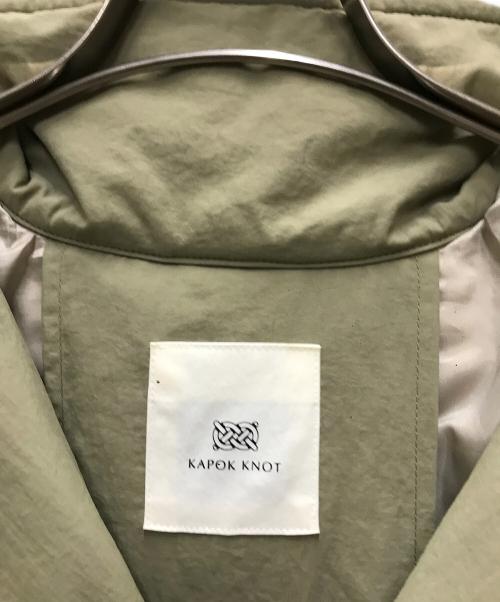 KAPOK KNOT（カポック ノット）KAPOK KNOT (カポック ノット) PONCHO TRENCH COAT グリーン サイズ:Sの古着・服飾アイテム