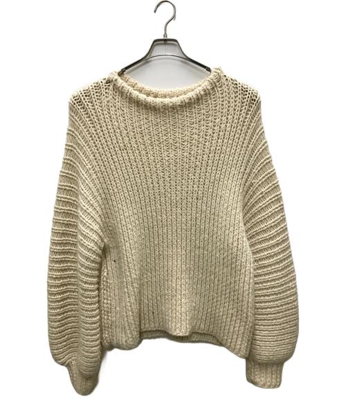 MAYDI（マイディ）MAYDI (マイディ) 手編ヘビーニット ホワイト サイズ:Lの古着・服飾アイテム