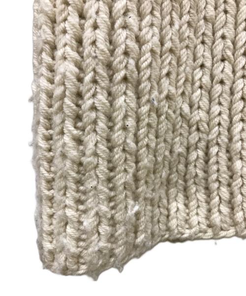 MAYDI（マイディ）MAYDI (マイディ) 手編ヘビーニット ホワイト サイズ:Lの古着・服飾アイテム