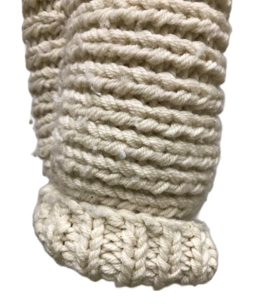 MAYDI（マイディ）MAYDI (マイディ) 手編ヘビーニット ホワイト サイズ:Lの古着・服飾アイテム