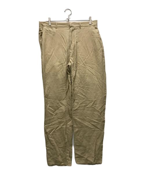 POLO RALPH LAUREN（ポロ・ラルフローレン）POLO RALPH LAUREN (ポロ・ラルフローレン) 90s シルクリネンスラックス ベージュ サイズ:32/32の古着・服飾アイテム