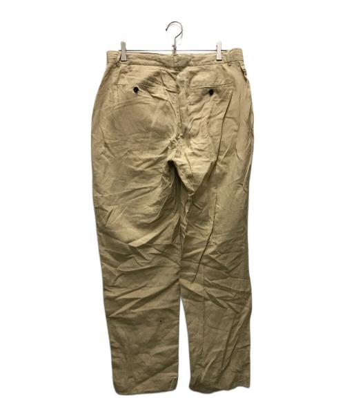 POLO RALPH LAUREN（ポロ・ラルフローレン）POLO RALPH LAUREN (ポロ・ラルフローレン) 90s シルクリネンスラックス ベージュ サイズ:32/32の古着・服飾アイテム