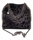 STELLA McCARTNEYステラマッカートニー）の古着「FALABELLA レオパードチェーンショルダーバッグ」｜ブラック