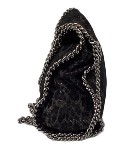 STELLA McCARTNEY（ステラマッカートニー）STELLA McCARTNEY (ステラマッカートニー) FALABELLA レオパードチェーンショルダーバッグ ブラックの古着・服飾アイテム