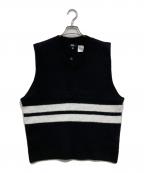 stussyステューシー）の古着「BRUSHED MOHAIR VEST」｜ブラック