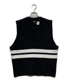 stussy（ステューシー）の古着「BRUSHED MOHAIR VEST」｜ブラック