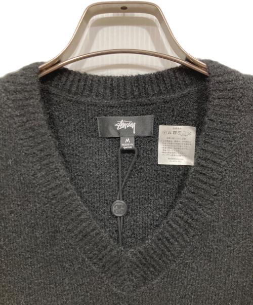 stussy（ステューシー）stussy (ステューシー) BRUSHED MOHAIR VEST ブラック サイズ:Mの古着・服飾アイテム