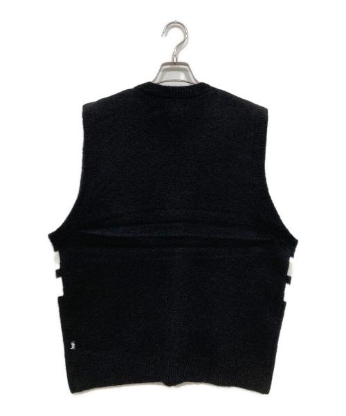 stussy（ステューシー）stussy (ステューシー) BRUSHED MOHAIR VEST ブラック サイズ:Mの古着・服飾アイテム
