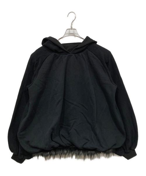 DINO WORKS（ディノワークス）DINO WORKS (ディノワークス) egg hoodie ブラック サイズ:Lの古着・服飾アイテム