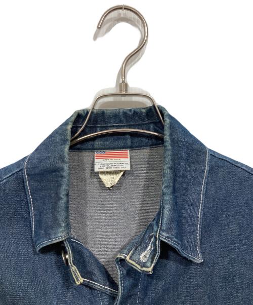 Pointer（ポインター）POINTER (ポインター) デニムカバーオール インディゴ サイズ:Sの古着・服飾アイテム