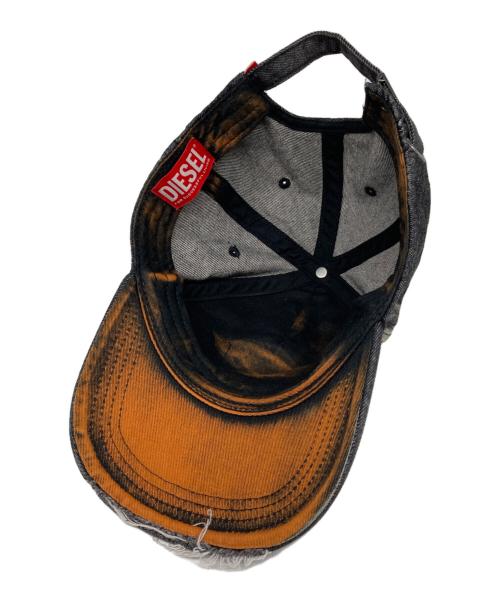 DIESEL（ディーゼル）DIESEL (ディーゼル) Dロゴエンボスキャップ ブラック サイズ:2の古着・服飾アイテム