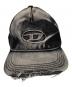 中古・古着 DIESEL (ディーゼル) Dロゴエンボスキャップ ブラック サイズ:2：10000円